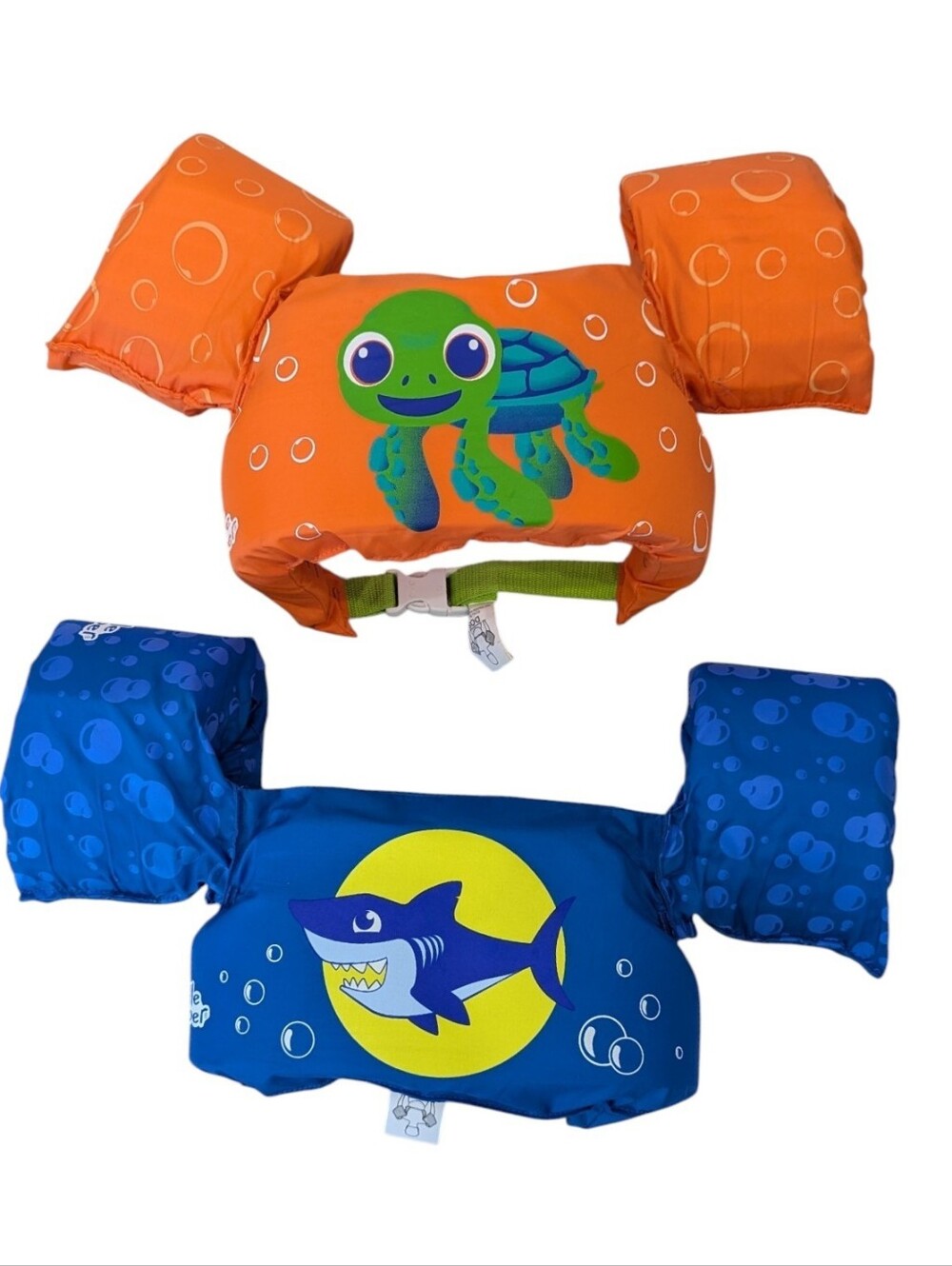 Puddle Jumpers Kids Set Bundle Lot Of 2 Orange Blue Toddler Boy Girl Swimming
